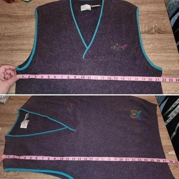 Vintage Reebok Greg Normam Collection Cotton Sweater Vest Golf Tennis Men's L - Picture 8 of 8